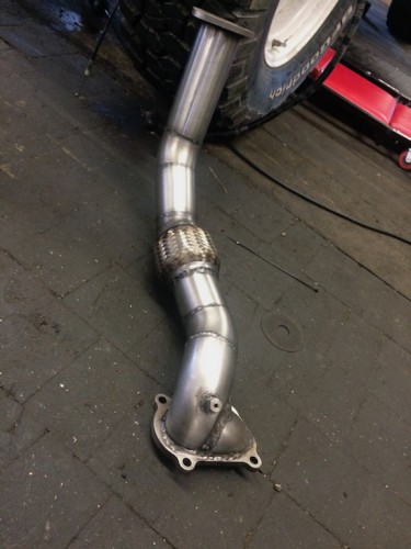 3Zoll down pipe Inox Eigenbau ab Turbo