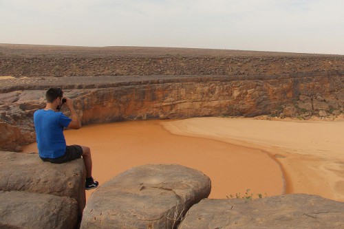 Überhalb der Wasserstelle der letzten Sahara-Krokodile bei Matmata.