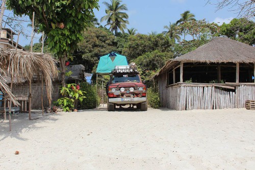 Camping am Strand.