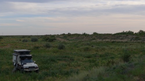 Nähe Baikonur am Syrdarja. Kasachstan