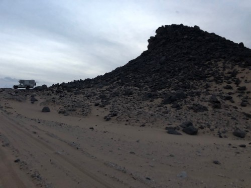 Tenoumer meteorite crater, Sahara, N. Mauretania