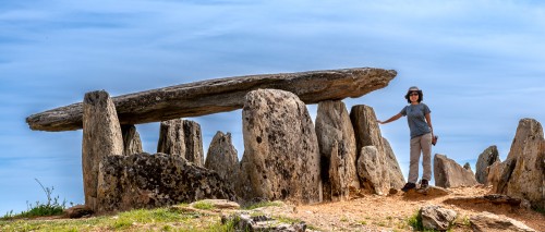 Einer der Dolmen von Pozuelo ... hochinteressant ...