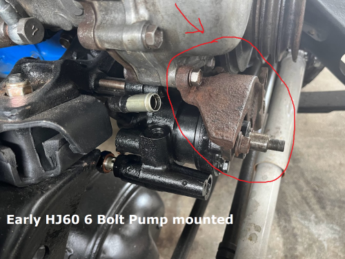 Early HJ60, PS pump bracket.png