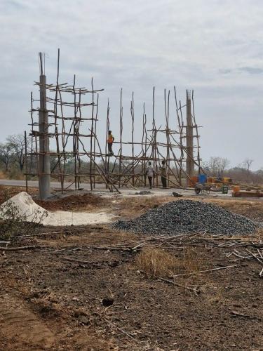 Gerüstbau in Guinea