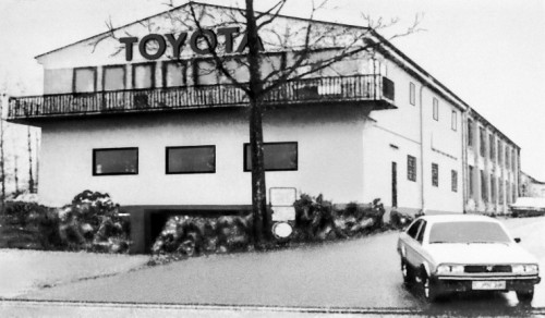 Die Zentrale von Toyota Deutschland im Jahre 1974