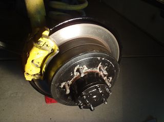 fertig montiert  mit Bremssattel