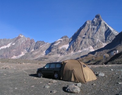 Camp mit Matterhorn