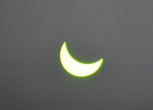 Sonnenfinsternis von Heute durch meinen Schweisser-Helm.