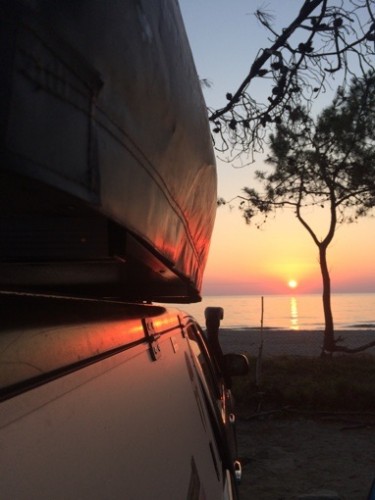 letzter Sonnenaufgang auf der Insel