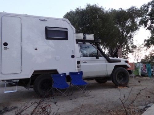 Nette Nachbarschaft aufm Camping bei Playa de Saleccia auf Corsica