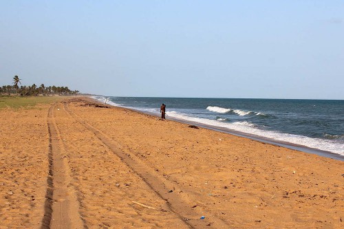 Am Strand von Ouidah.