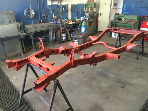 Sand blasted frame