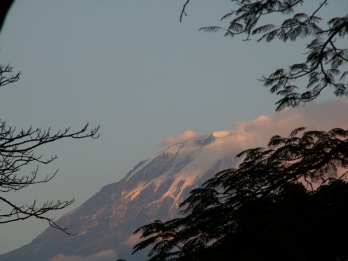 Der Kilimanjaro. Mlima Kibo from Moshi Town. Letztes Bild, Ihr habt's geschafft.