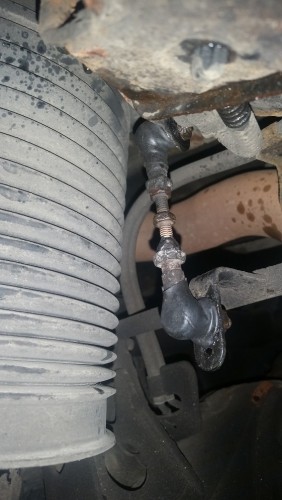 Koppelstange Sensor im Eingebauten Zustand