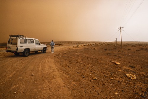 Tunesien, Algerien, Sandsturm El-Bayadh  0169_März_1989.jpg