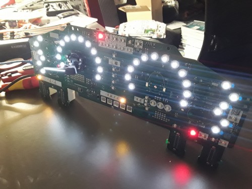 SMD-Cluster auf der Teststation