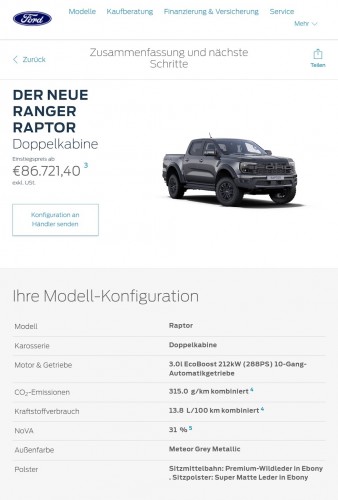 Konfigurator Ford